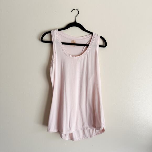 Calia by Carrie Underwood Light Pink Racerback Tank Top - Large - Picture 1 of 5